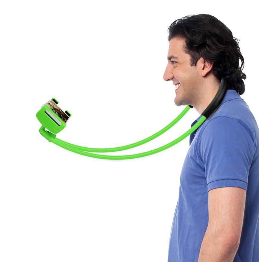 karteks® Boyuna Asılan Ergonomik 360 Derece Cep Telefonu Tutucu Stand - Görsel 8