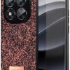 Mey İthalat®   Redmi Note 14 Pro 5G Bright Simli Kapak - Derin Mor