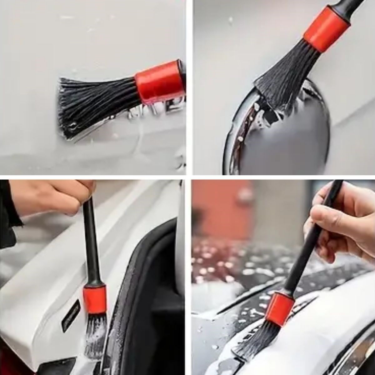 BUFFER® 5’li Çok Amaçlı Araç İçi ve Dış Yüzey Temizlik & Detaylandırma Fırça Seti - Görsel 5
